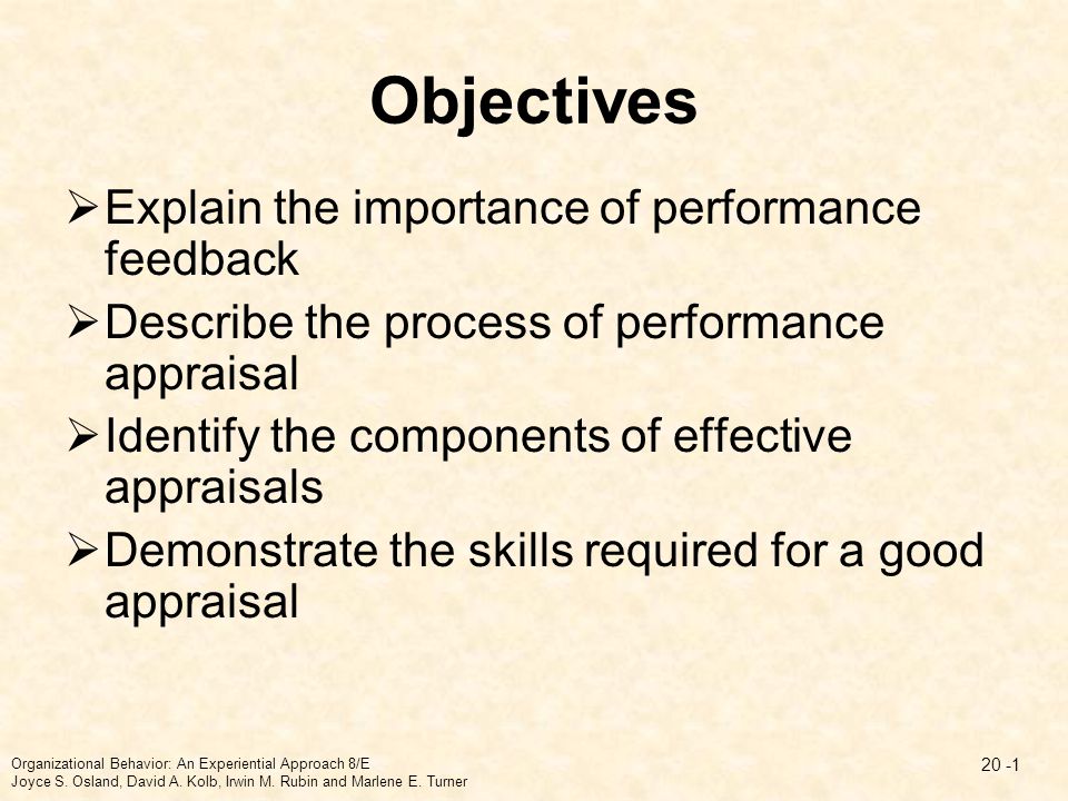 Performance Appraisal Systems in Organizations